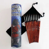 Wolf Bristle Brush Set