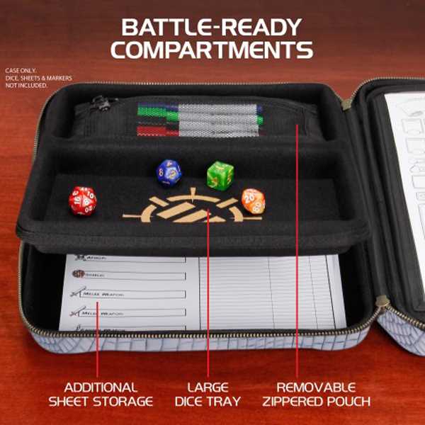 Enhance Tabletop RPGs RPG Organizer Case Collector's Edition (Silver)