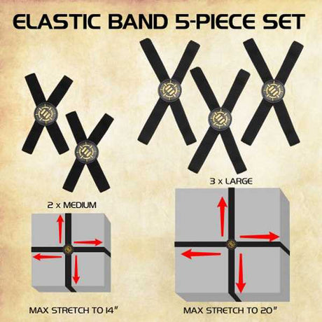 Enhance Board Games & Puzzles Board Game Box Bands (Set of 5)