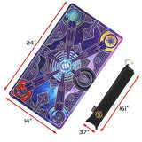 Enhance TCG Playmat with Stitched Edges and Drawstring Pouch (Stars)