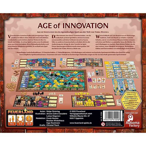 Age of Innovation: A Terra Mystica Game