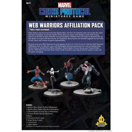 Marvel Crisis Protocol: Web Warriors Affiliation Pack