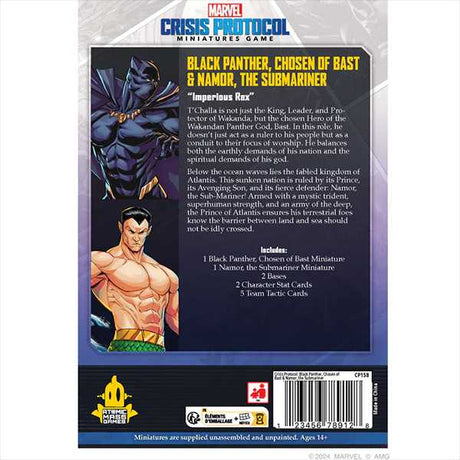 Marvel Crisis Protocol: Black Panther, Chosen of Bast & Namor, The Sub-Mariner