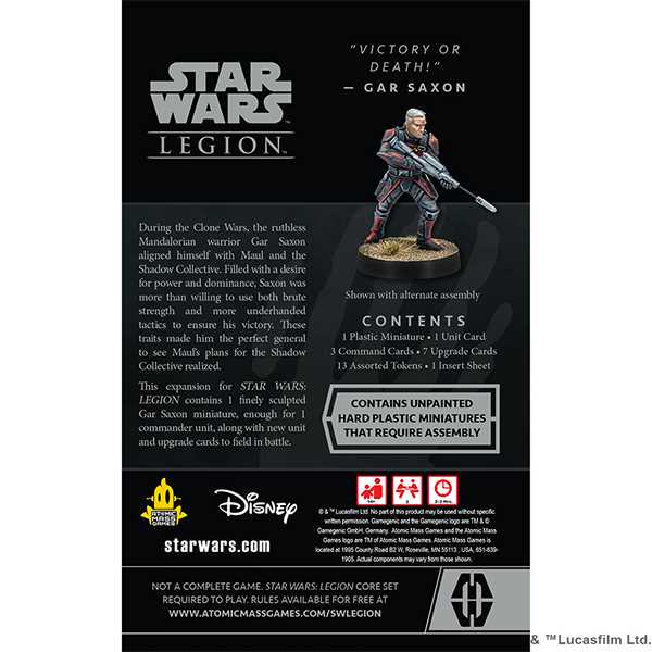 Star Wars Legion: Gar Saxon