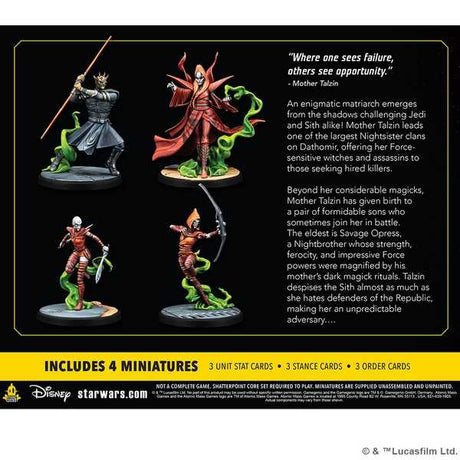 Star Wars Shatterpoint: Witches of Dathomir (Mother Talzin) Squad Pack