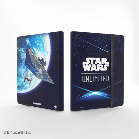 Gamegenic Star Wars: Unlimited 18-Pocket Album - Card Back Blue