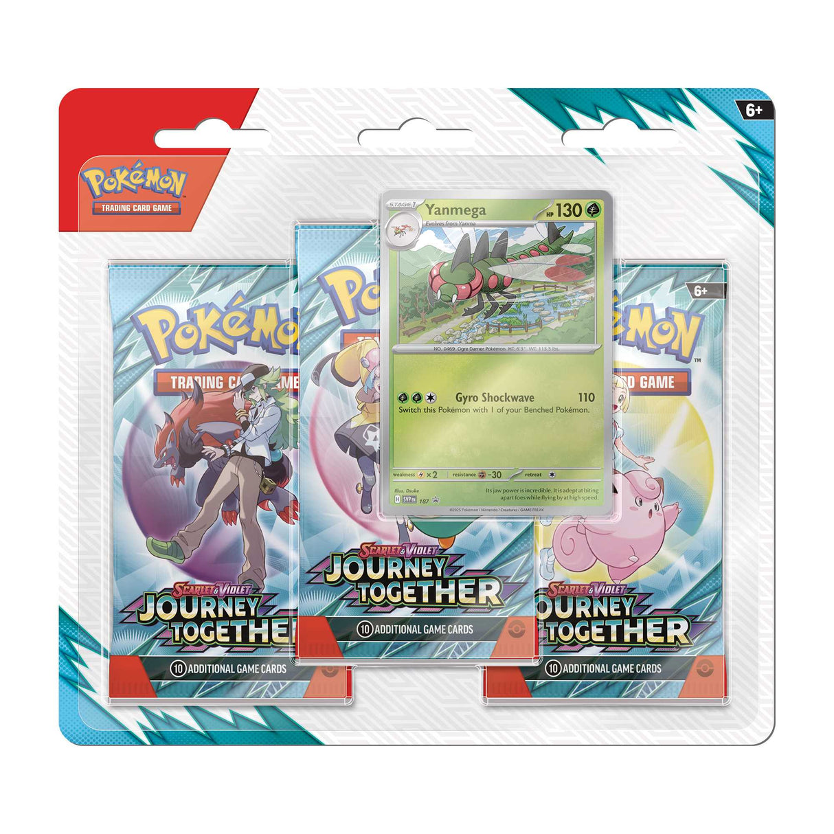 Pokémon TCG: Scarlet & Violet 9 – Journey Together - 3-Pack Blister CDU (12)