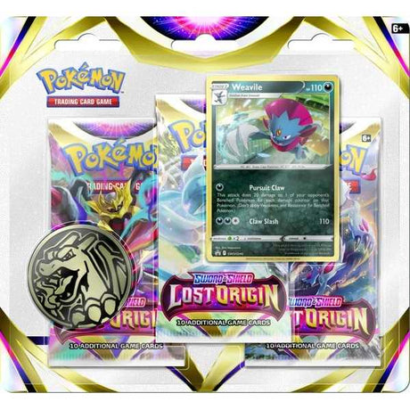 Pokémon TCG: Sword & Shield 11 Lost Origin 3-Pack Booster Display