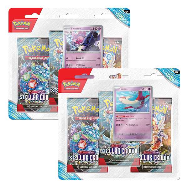 Pokémon TCG: Scarlet & Violet 7 - Stellar Crown - 3-Pack