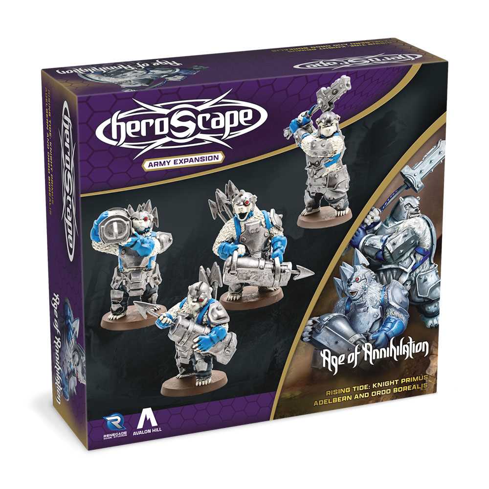 Heroscape: Rising Tide - Knight Primus Adelbern and Ordo Borealis Army Expansion