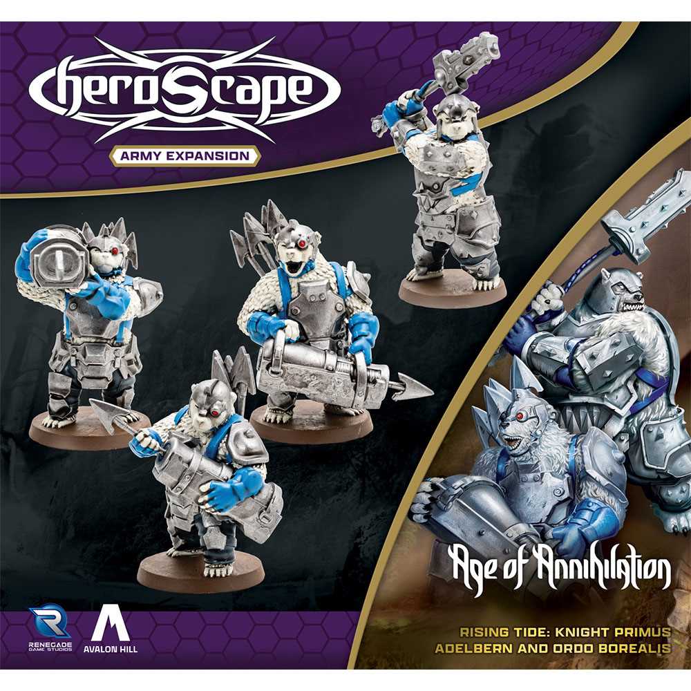 Heroscape: Rising Tide - Knight Primus Adelbern and Ordo Borealis Army Expansion