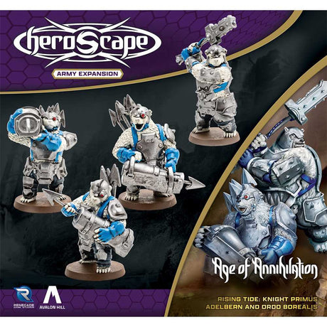 Heroscape: Rising Tide - Knight Primus Adelbern and Ordo Borealis Army Expansion