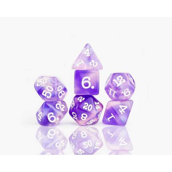 Sirius Dice: Purple Glaze Poly Set