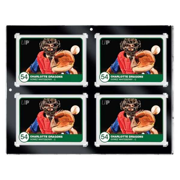 35PT 4-Card Black Border UV ONE-TOUCH Magnetic Holder