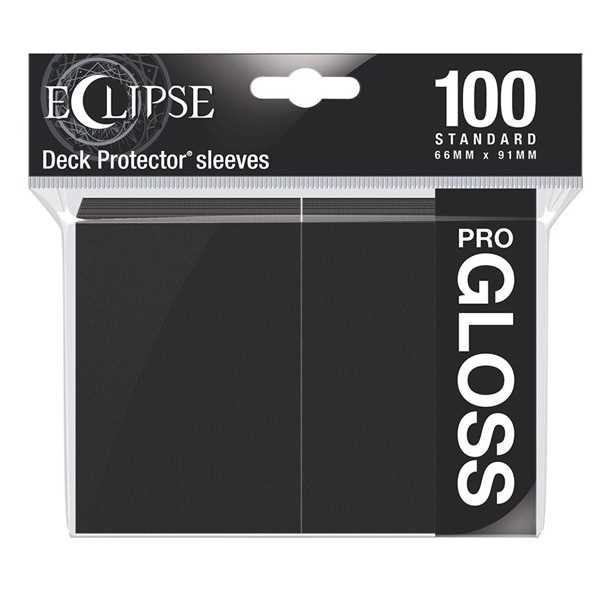 Eclipse PRO Gloss Standard Card Sleeves: Jet Black (100)