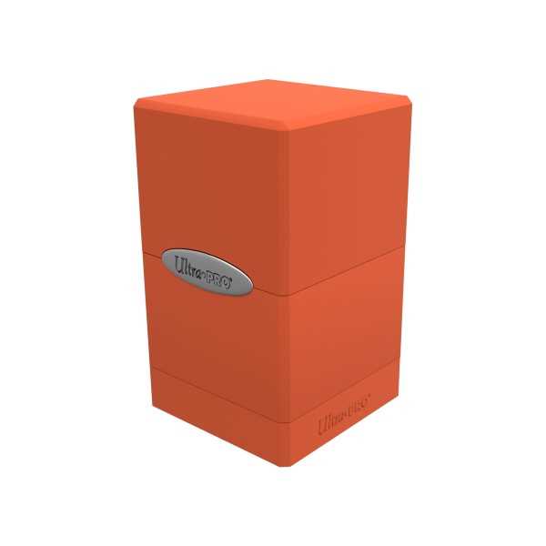 Satin Tower Deck Box - Pumpkin Orange