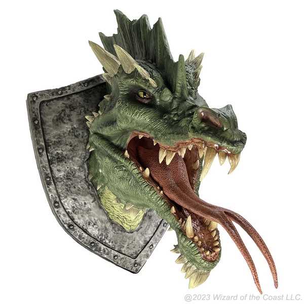 D&D Replicas of the Realms: Green Dragon Trophy Plaque