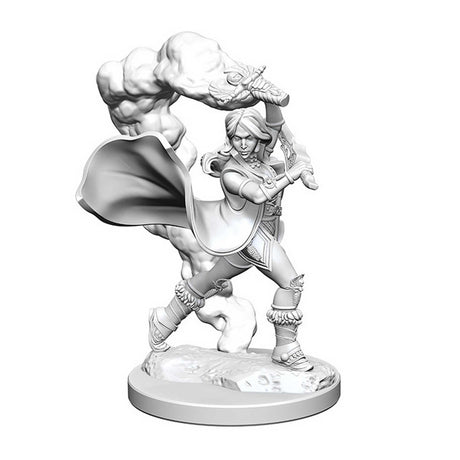 Pathfinder Deep Cuts Unpainted Miniatures: Human Female Cleric