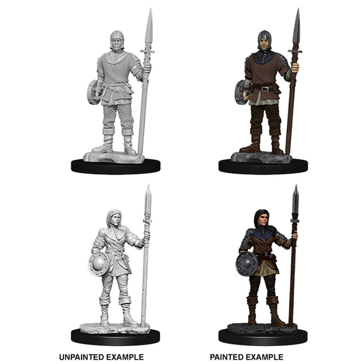 WizKids Deep Cuts Unpainted Miniatures: Guards