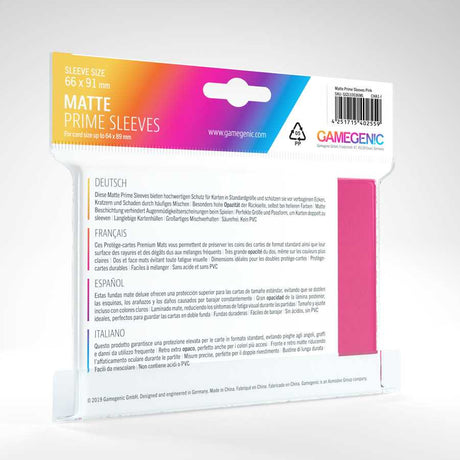 Matte Prime Sleeves - Pink (100)