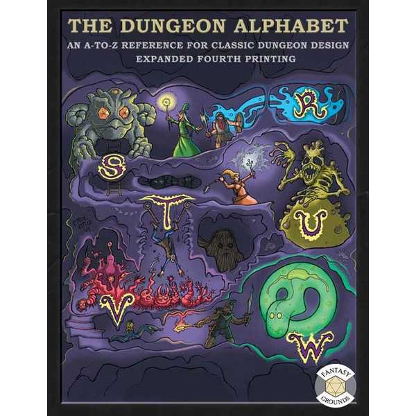 Dungeon Alphabet: Expanded (Hardback, System Neutral Sourcebook)